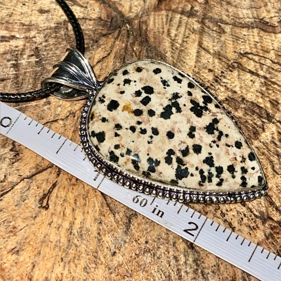 Dalmatian Jasper Pendant 2 1/4” - Picture 9 of 13